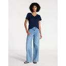 TIME AND TRU WIDE LEG UTILITY TROUSERS, 31" SIZE: WOMEN 8 - MEDIUM WASH - Brand New