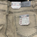 BLU ROCK MEN'S FLEX STRETCH SLIM FIT STRAIGHT JEANS - SIZE: MEN 38X31 - GRAY - Like New