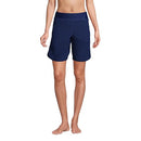 516266 Lands' End Women's 9" Board Shorts with Panty,  Size 6, Deep Sea Navy - Like New