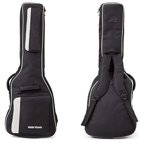 HOLA! MUSIC ELECTRIC GUITAR GIG BAG, DELUXE 15MM PADDING BLACK/WHITE - Brand New