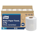 Tork Centerfeed Paper Towel White M2, High Absorbency, 6 x 610 Sheets, 121202 - Brand New