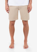 HURLEY PHANTOM HEATHER WALKSHORTS 20 MEN'S SHORTS SIZE: 34 KHAKI - Like New