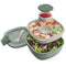 Bentgo Salad Container - 54 oz Bowl, Tray & Fork - Khaki Green - Brand New