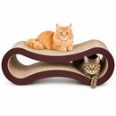 FLUFFYDREAM CAT SCRATCHER CARDBOARD LOUNGE BED, PAD, PTFURNSCRATPAD, WOOD - Like New
