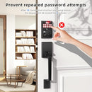 BAILABA KEYLESS ENTRY DOOR LOCK DEADBOLT WITH HANDLE SET FOR FRONT DOOR_BLACK - Like New