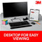 3M Desktop Document Holder Copy Holder Adjustable Clip Holds Portrait - BLACK - Like New