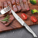 MAD SHARK PREMIUM STEAK KNIFE SET OF 6 RAZOR SHARP BLADE DJN013 - SILVER - Like New