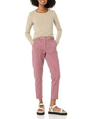 AMAZON ESSENTIALS WOMEN'S STRETCH CHINO UTILITY DETAIL PANTS, MAUVE, SIZE 0 - Like New