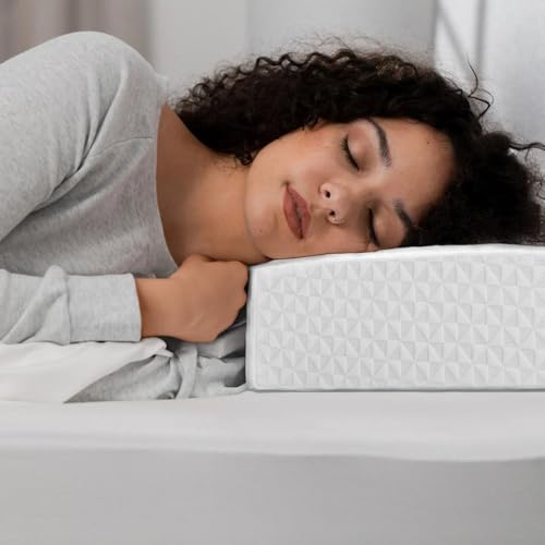 COLDHUNTER CUBE PILLOW PRO FOR SIDE SLEEPERS MEMORY FOAM PILLOW-24"X12"X6"-GRAY - Like New