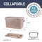 CLEVERMADE COLLAPSIBLE LAUNDRY BASKETS, 2PK 60L 16 GAL 7077-1310-00022PK - MOCHA Like New