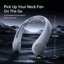JISULIFE PORTABLE NECK FAN - NECK FAN LIFE4 - GRAY - Like New