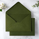 PONATIA 50 pcs. Pack A7 Envelopes 5.25 x 7.5'' Olive Green Envelopes - Brand New