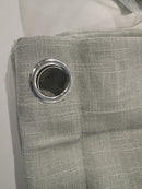ELINGEN LTD GRAY LIVING ROOM CURTAINS 100" LENGTH 1 PANEL SET ROD POCKET - GRAY - Like New