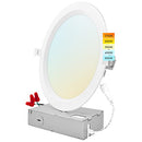LUXRITE 8 Inch Ultra Thin LED Recessed Lighting 23W 5 Color Selectable - NEW - Brand New