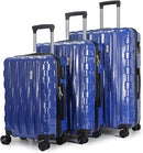 Mirage Luggage Ariel ABS Hard shell Lightweight 3 Piece Set ML-115 - Navy Blue Like New