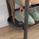 SIMPLEWISE SHOE RACK, 5-TIER METAL, WITH UMBRELLA HOLDER - MARBLE - Like New