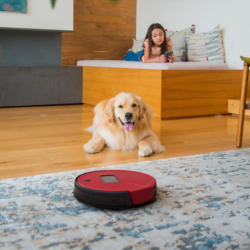 BOBSWEEP - PetHair Vision PLUS Wi-Fi Connected Robot Vacuum Mop WVP58021 - Beet Like New