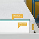 SIMMONS - GEL MEMORY FOAM MATTRESS - 7 INCH, FULL SIZE, FIRM FEEL - WHITE - Like New