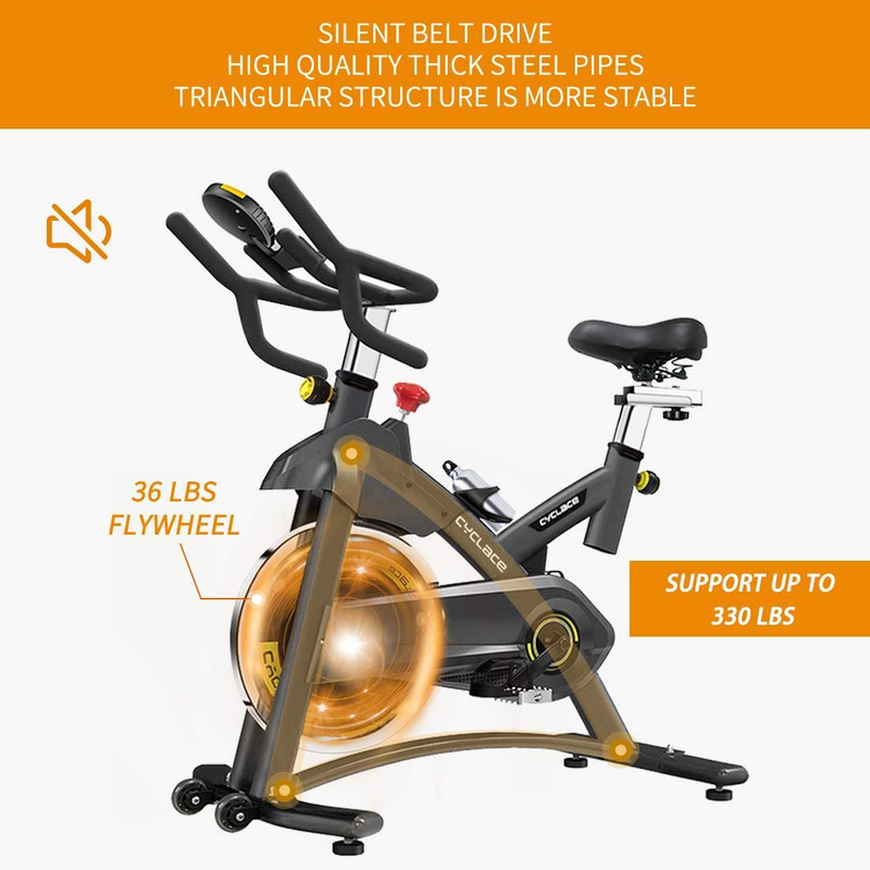 CYCLACE EXERCISE BIKE STATIONARY, 330LBS CAPACITY - BLACK CYCLACE EXERCISE BIKE STATIONARY, 330LBS CAPACITY - BLACK
