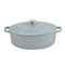 CUISINART OVAL CAST IRON CASSEROLE MATTE GREY 7 QT - MATTE GREY Like New