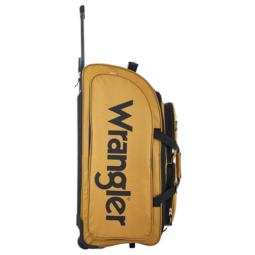 WRANGLER WESLEY ROLLING DUFFEL BAG - AMBERGOLD - Brand New