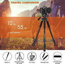 64" Tripod, Ultra Stable Aluminum Tripod Stand for Camera & Cell Phone - Black - Brand New