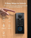 eufy Security Video Smart Lock S330 Chime 3-in-1 Camera+DoorbellT8530 - Black - Like New
