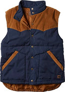 6643 Legendary Whitetails Men's Longhorn Ranchers Vest Navy/Brown L - Brand New