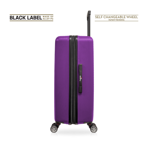 TUCCI ITALY 32" GIOIA ABS HARDSHELL SPINNER WHEEL TRAVEL SUITCASE - PURPLE - Brand New