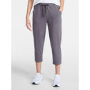 ATHLETIC WORKS WOMEN'S KNIT CAPRI PANTS, 22" INSEAM - SIZE: WOMEN 2X - GRAY ASH - Brand New