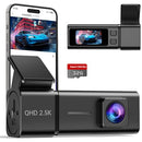 E-YEEGER DASH CAM 2.5K WI-FI FULL HD CAMERA FOR CARS 1.47” IPS SCREEN - BLACK - Like New