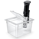 HOMENOTE SOUS VIDE CONTAINER 12 QUART UNIVERSAL COLLAPSIBLE HINGED LID CLEAR - Brand New
