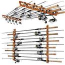Rush Creek Creations 11-Rod Wall or Ceiling Fishing Rod Storage Rack - Like New