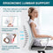 AFO Home Office Chair Mid Back Breathable Mesh Height Adjustable - Grey - Like New
