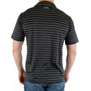UNDER ARMOUR MEN'S PLAYOFF POLO SHORT SLEEVE GOLF SHIRT - LARGE - BLACK STRIPE - Brand New