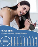 AUIEI-Teeth Pick Cordless Oral Irrigator 300ML 5 Modes Water Flosser - Black Like New