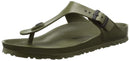 0128221 BIRKENSTOCK WOMENS GIZEH EVA SANDALS, SIZE:8-8.5 (39 M EU) - KHAKI - Like New