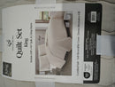 DAWSON COLLECTION DAWSON 3 PIECE TEXTURED QUILT SET KING - LIGHT GRAY - Brand New