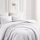 KATHY IRELAND 3PC WAFFLE DOWN ALTERNATIVE COMFORTER SET - KING - WHITE - Like New