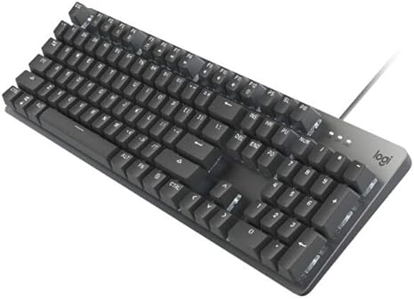 Logitech K845 Mechanical Full Size 104 Keys TTC Red Switches 920-009859 - Black - Like New