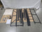 GENERIC METAL BED FRAME FULL SIZE WITH UPHOLSTERED HEADBOARD FOOTBOARD - BLACK - Like New