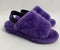 UGG FLUFF YEAH FUR SLIDE SLINGBACK SANDALS - SIZE: WOMEN 8 - PURPLE - Like New