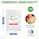1,000 pcs Clear 10" x 13", 3 mil Vacuum Chamber Bags Great for Food Vac Storage - Brand New
