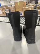 KALKAL RUBBER BOOTS FOR MEN WATERPROOF INSULATED RAIN BOOTS SIZE: MEN 12 - BLACK - Like New
