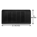 IRONGATE Heavy Duty Big Foot Boot Tray Set 2 100% Rubber Mat 16x32 - Black - Brand New