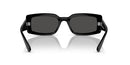 RAY-BAN WOMENS KILIANE SQUARE SUNGLASSES - BLACK/DARK GRAY - Like New