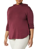 AMAZON ESSENTIALS WOMEN LONG-SLEEVE SUPERSOFT TERRY HOODIE M DARK BURGANDY - Like New