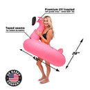 GoFloats Flamingo Pool Float Party Tube Inflatable Rafts Adults Kids - Pink - Like New