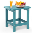 UPSTREMAN STORE HOME ADIRONDACK SIDE TABLE 19" SMALL OUTDOOR SIDE TABLE - BLUE - Like New