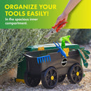 MIRACLE-GRO 4-IN-1 GARDEN STOOL MULTI-USE GARDEN SCOOTER ROLLING CART - GREEN - Like New